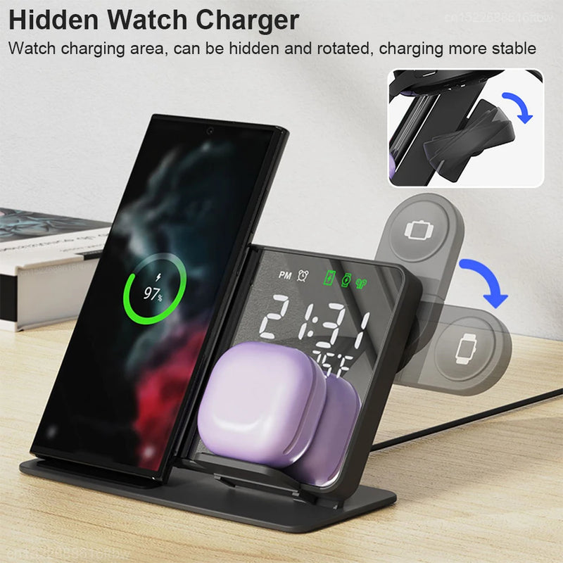 Olimpo PowerDock – Carregador Sem Fio 3 em 1
