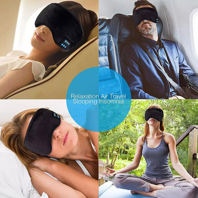 DreamWave – Máscara de Dormir com Som Estéreo Bluetooth